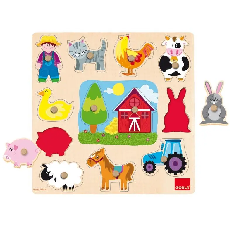 PUZLE SILUETA ​​GRANJA