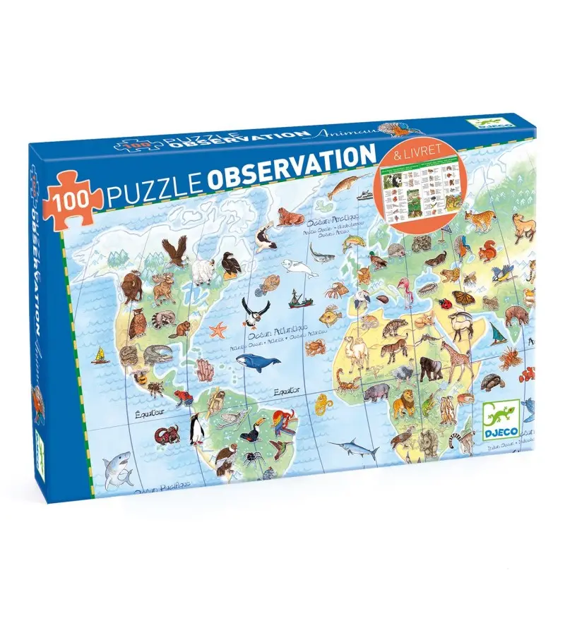 PUZLE ELS ANIMALS DEL MÓN DJECO