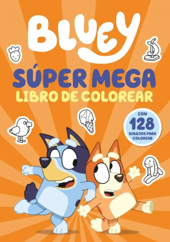 BLUEY SÚPER MEGA LIBRO DE COLOREAR