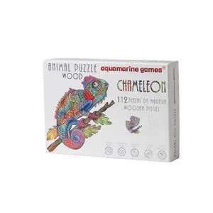 ANIMAL WOOD PUZLE CHAMELEON