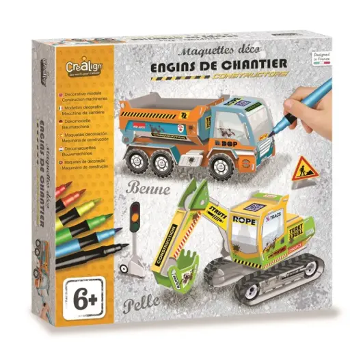 [06271400] MAQUETA DE DECORACIÓ MÀQUINES DE CONSTRUCCIÓ