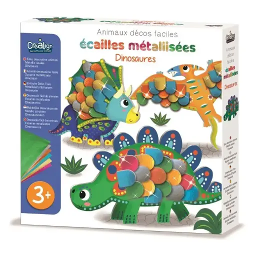 [06271413] ESCAMES METÀL·LIQUES DINOSAURES CREALIGN'