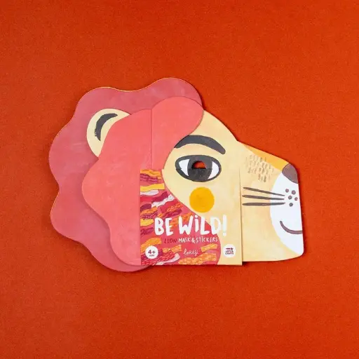 [07520026] BE WILD! LION MASK & STICKERS