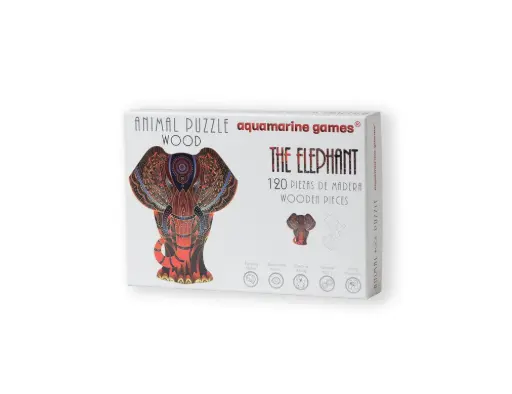 [14520286] ANIMAL WOOD PUZLE THE ELEPHANT