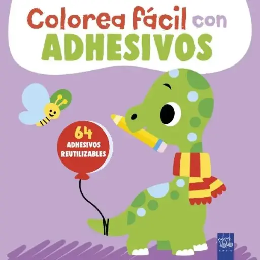 [04531209] COLOREA FÁCIL CON ADHESIVOS - DINOSAURIO