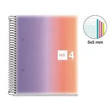 [08704098] NOTEBOOKS 4 A5 120H 5X5